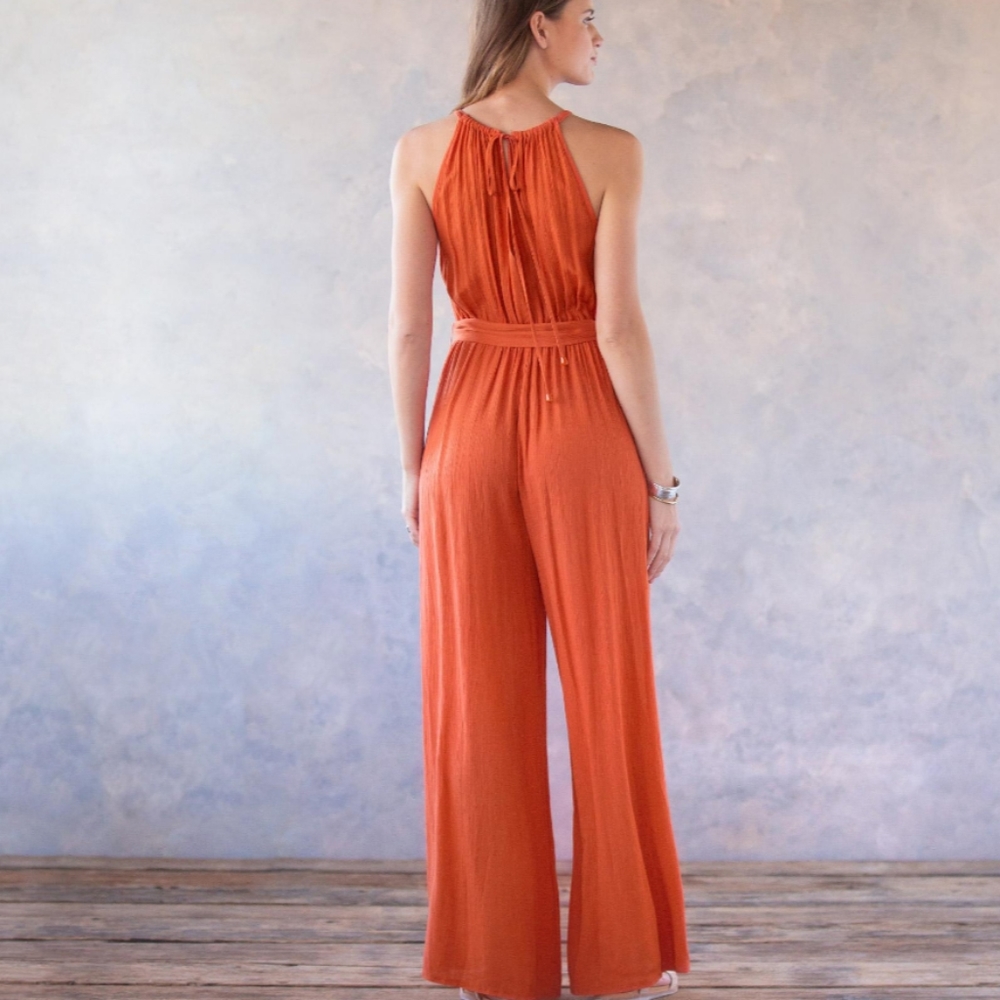 ❤️LAST ONE❤️🌿MANDARIN JUMPSUIT🌿 - Picture 2 of 8